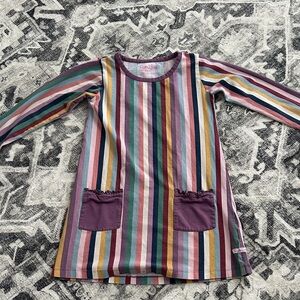 Ruffle Butts Multicolor Striped Dress